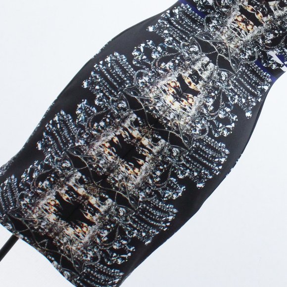 Clover Canyon L Versace-Style Print Scuba Dress - Picture 6 of 14